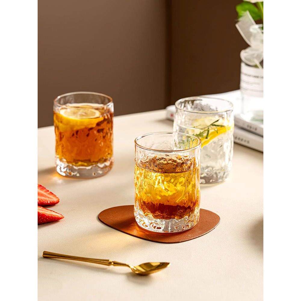日本进口优选家用玻璃杯耐高温透明高颜值茶杯酒杯牛奶咖啡水杯