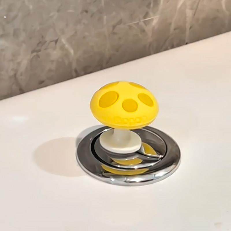 蘑菇马桶按压器冲水按钮可爱创意水箱通用开关装饰美甲省力辅助贴