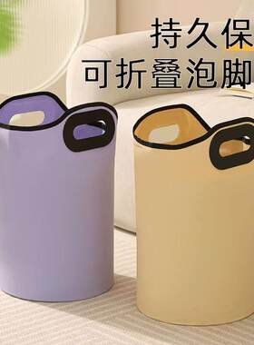 可折叠可手提泡脚桶过小腿足浴盆家用保温加温热可折叠可携式泡脚