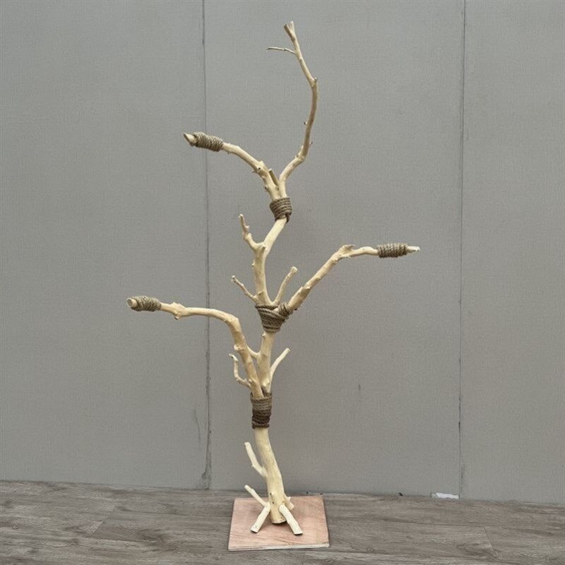 树枝干枝支架鸟站架鹦鹉木架树干灯架装饰干 干树枝艺术摆件原木