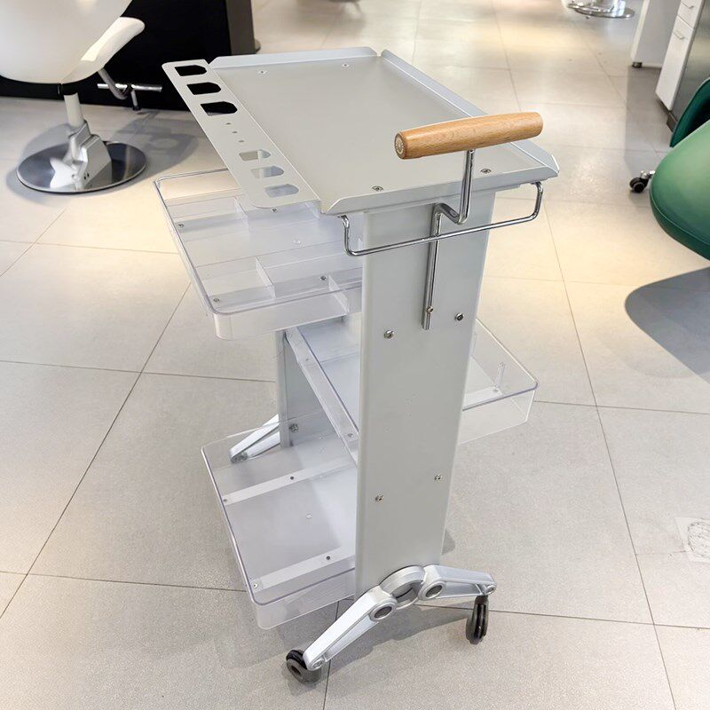 发廊专用铝合金双面储物工具柜子理发展示架高端置物架美发店推车