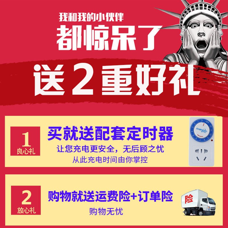 电动汽车三轮车四轮大功率充电器48v100AH/60v72V120干电池充电机