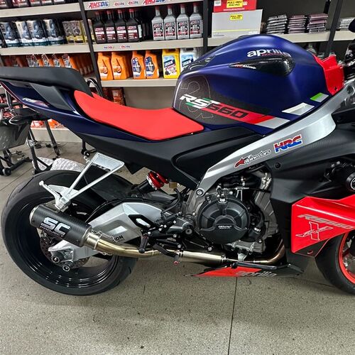 适用于阿普利亚RS660 RSV4改装排气管天蝎吉村钛合金中尾段消音器