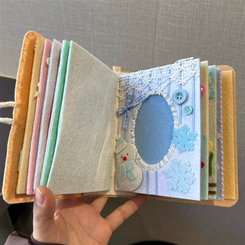 魔法小狗不织布手工卡册高颜值创意卡通拍立得照片收纳相册送礼物