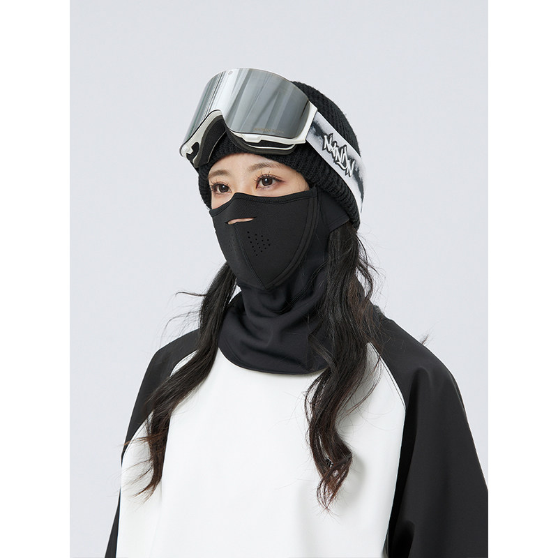 南恩滑雪护脸磁吸面罩单板头套速干男女同款透气保暖防风滑雪护具