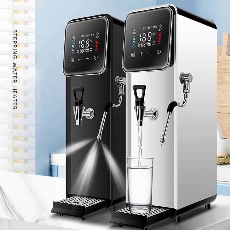 智能预约定时蒸汽步进式开水机60L电热水器奶茶店吧台餐厅烧水炉