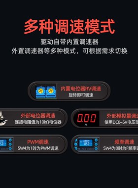 86直流无刷电机大功率0.75kw可调速正反转刹车bldc霍尔马达驱动器