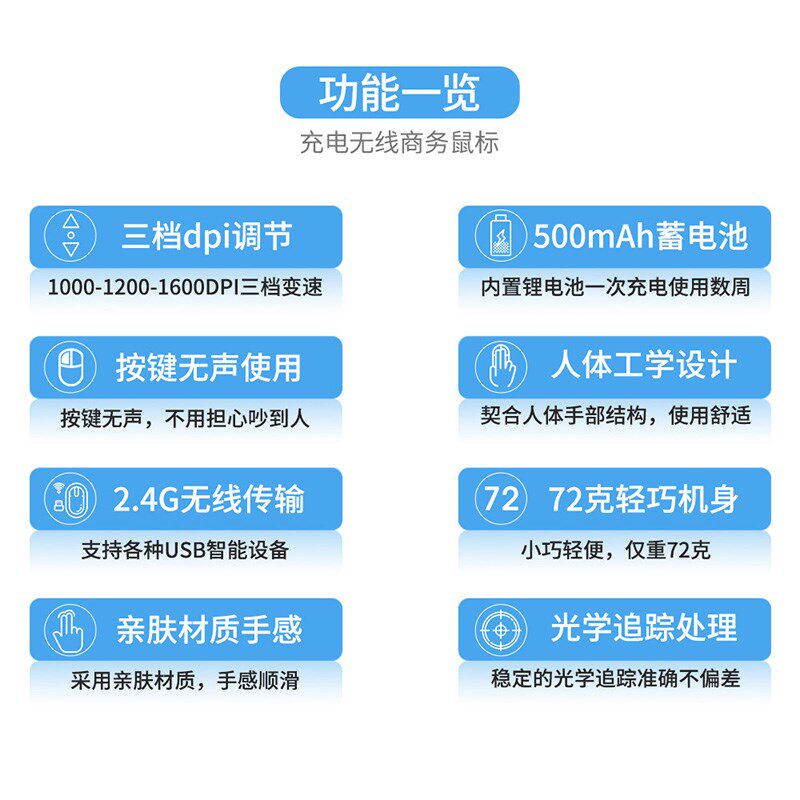 适用Asus/华硕无线蓝牙静音滑鼠笔记型电脑双模商务充电办公平板