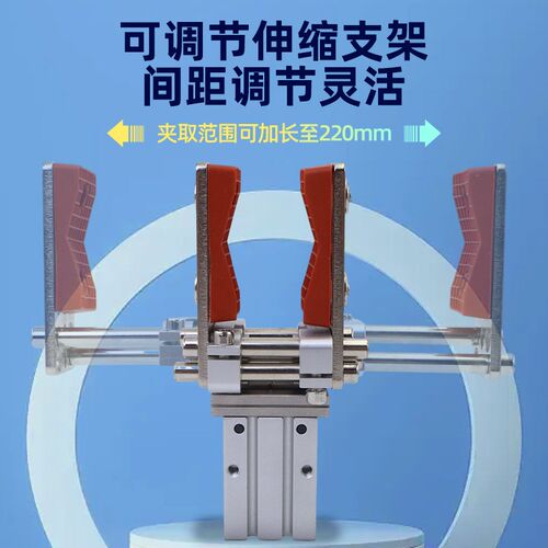 机械手可调节夹具MHZL2-16D手指气缸伸缩支架加宽加长夹头平行夹