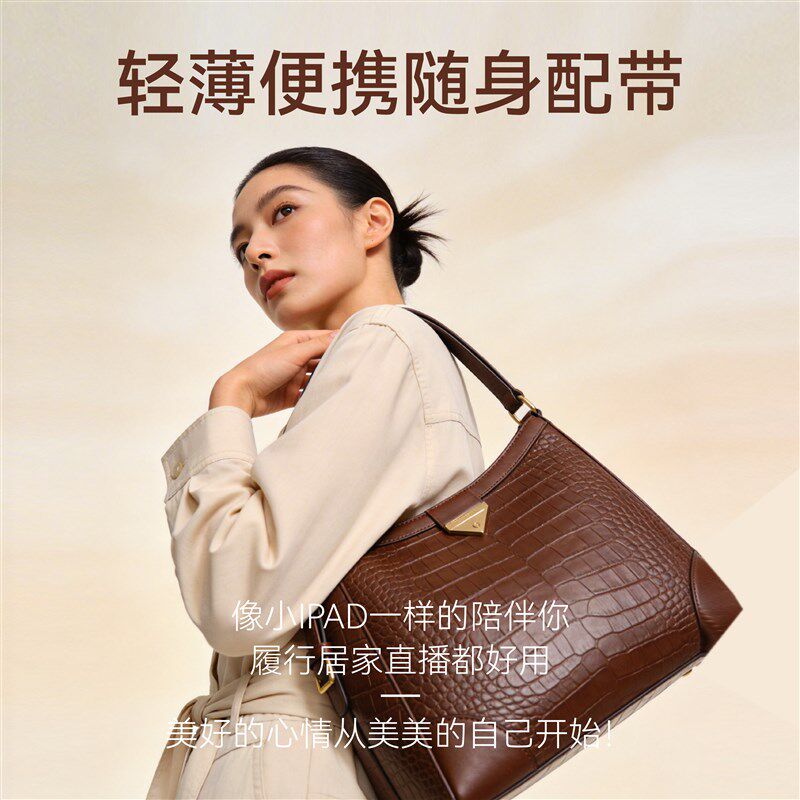 妆遇折叠化妆镜子led桌面台式旅行便携美妆补光梳妆镜女神节礼物