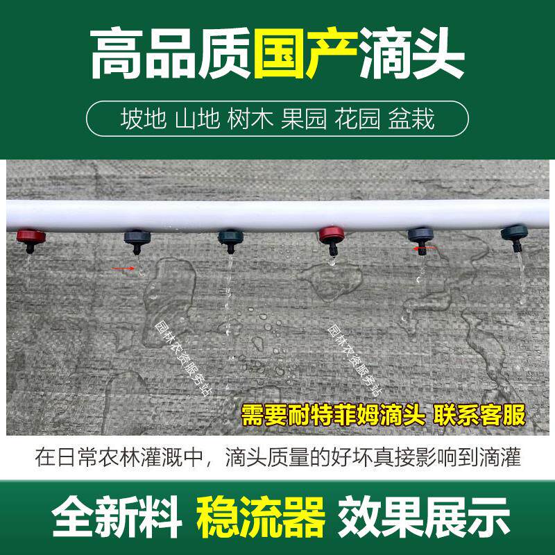 白色新料以色列蓝莓专用滴箭套组盆栽滴灌设备阳台自动滴水浇花器