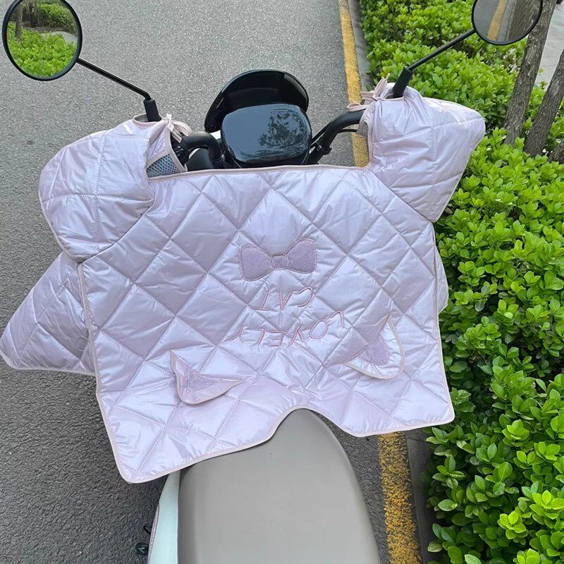 电动车挡风被春夏四季新款薄款遮阳防雨水摩托电车防风防晒挡风被