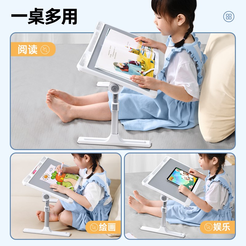 儿童床上用学习小书桌子可折叠宿舍学生阅读区吃饭飘窗写作业升降