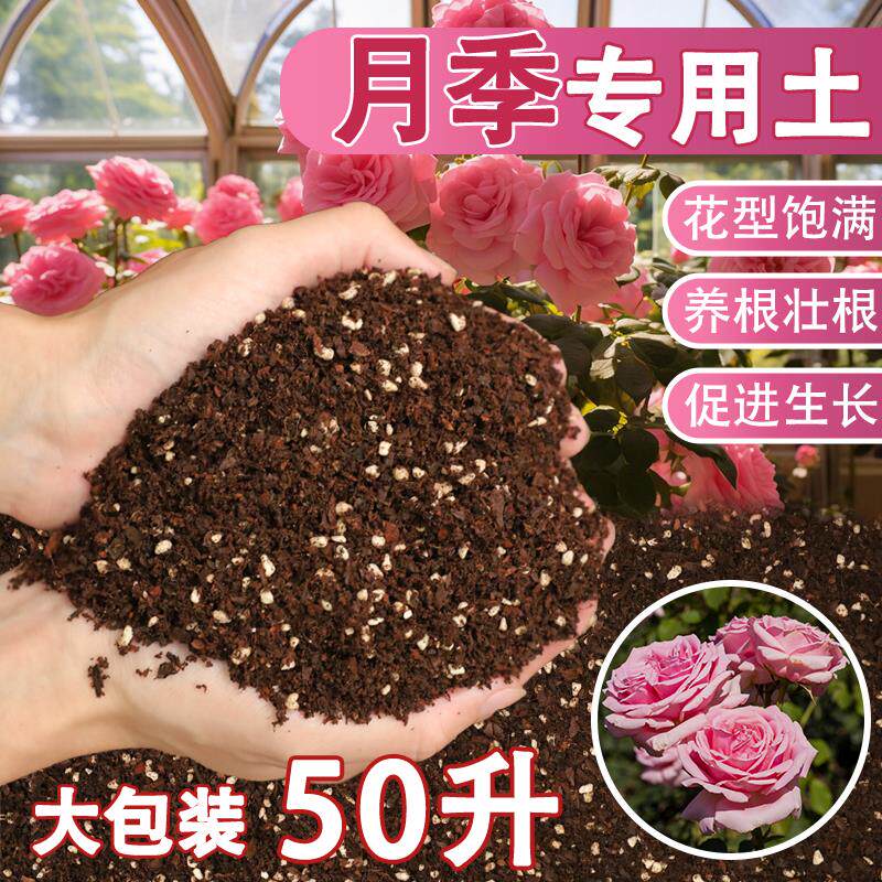 月季专用土月季花土营养土养花通用泥炭土家用盆栽花卉蔷薇专用肥
