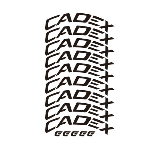 公路车CADEX碳圈车圈轮组贴纸竞速贴花 自行车定制个性刀圈改色贴