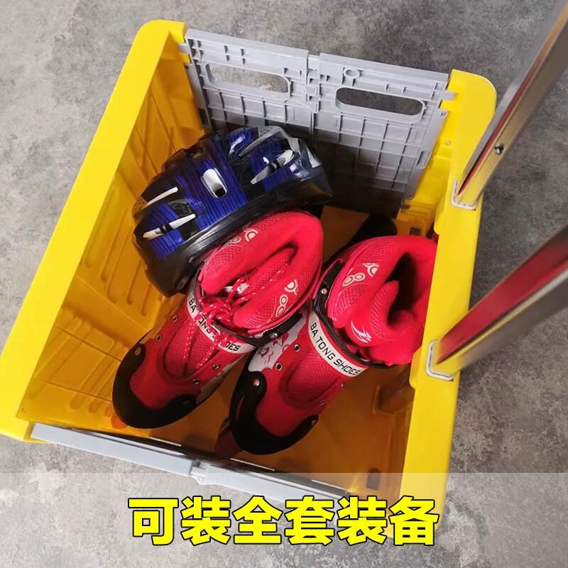儿童轮滑鞋拉杆箱溜冰鞋专用收纳箱可坐超轻便折叠超市购物小推车