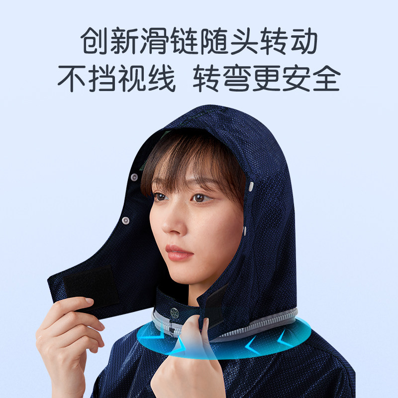 2024新款雨衣摩托踏板车电动单人双人加大加厚特大号雨披防水骑行