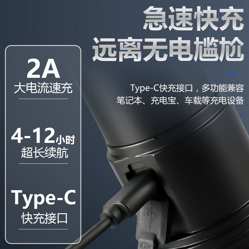 2021新款强光手电筒远射灯超亮充电户外家用32700超长续航氙气灯
