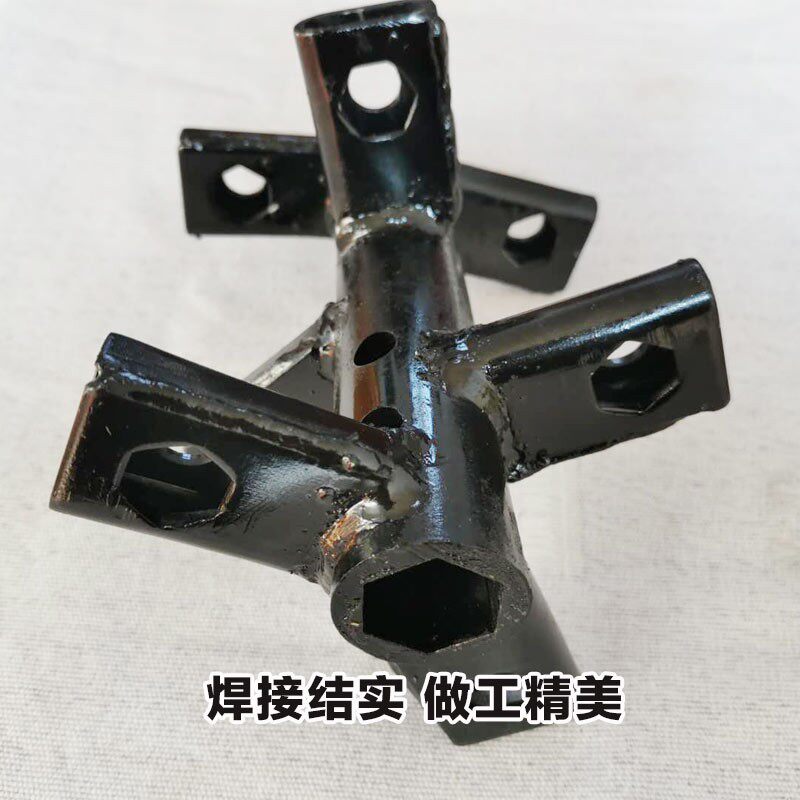 农机配件微耕机开沟培土刀座23/26轴焊接错七刀架刀轴新款培藤刀
