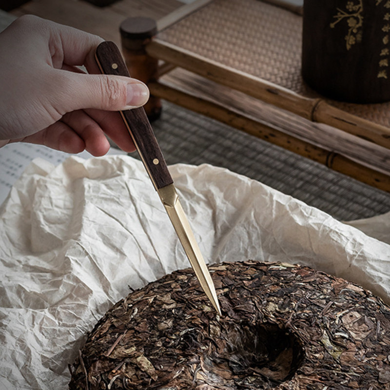 纯铜黑檀木6六君子功夫茶具配件套装茶勺养壶笔茶道茶刀泡茶工具