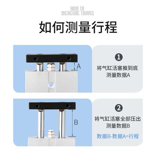 TDA双轴双杆气缸小型气动TN10/16/20/25/32*15X20X25X40X50X100-S