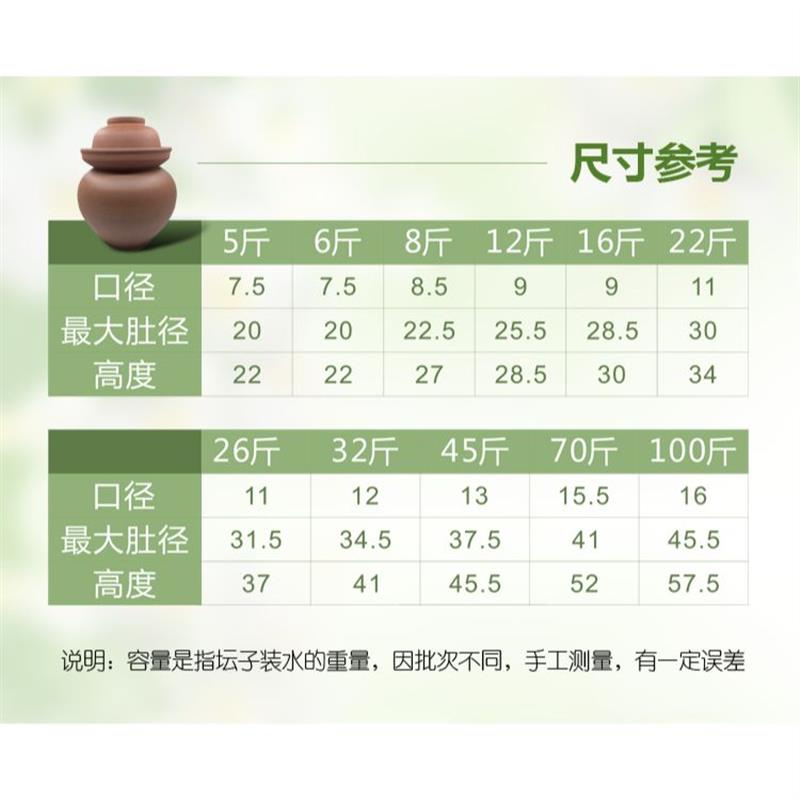 四川泡菜坛子家用老式无釉土陶坛子陶瓷大号50斤带内盖无铅腌菜罐
