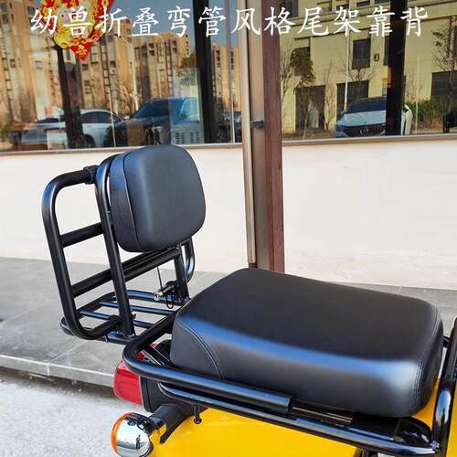 适用于幼兽CC110后靠背折叠后货架弯管风格后包架靠背货架一体化