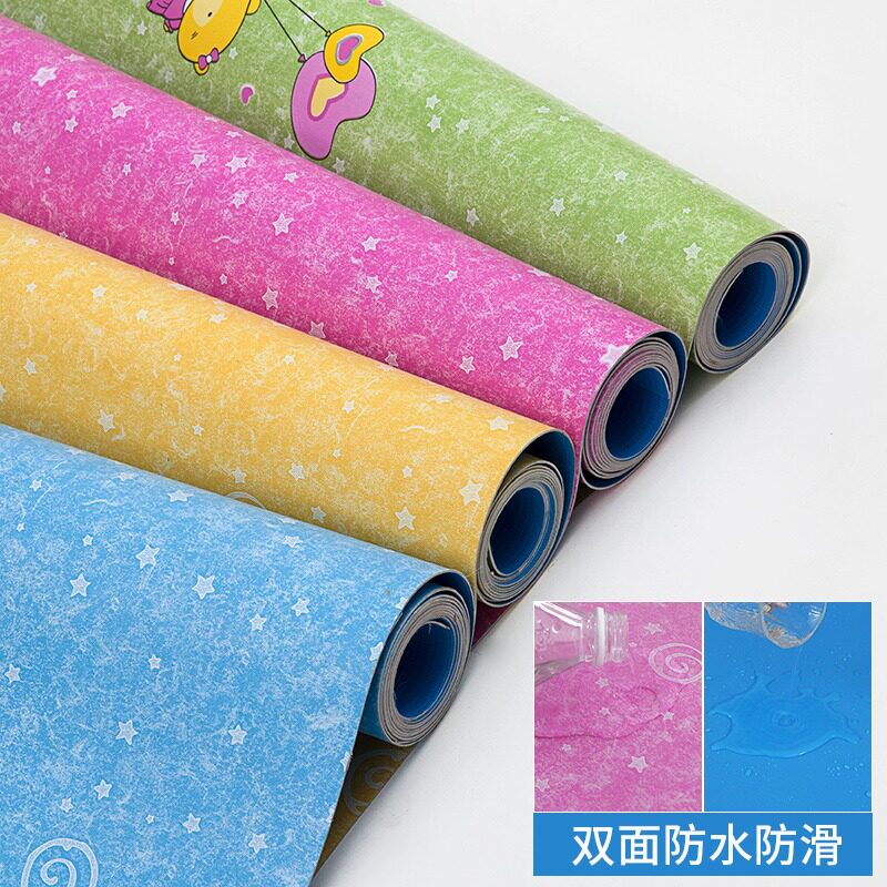 幼儿园地胶pvc卡通地板革加厚耐磨防水泥地直接铺儿童房塑胶地贴