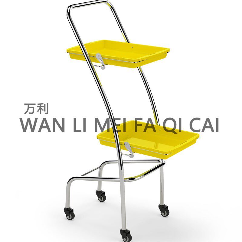 新款美容美发小推车专用理发店烫染工具车发廊手拉杠子车多功能