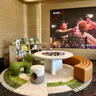 架空层儿童活动区桌椅组合托教培训中心学习手工桌样品屋展示中心