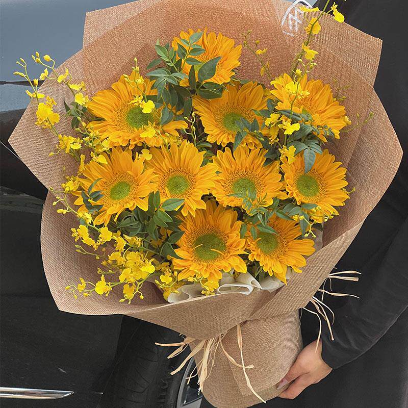 向日葵花束仿真花香皂花束成品毕业季礼物拍照闺蜜礼物