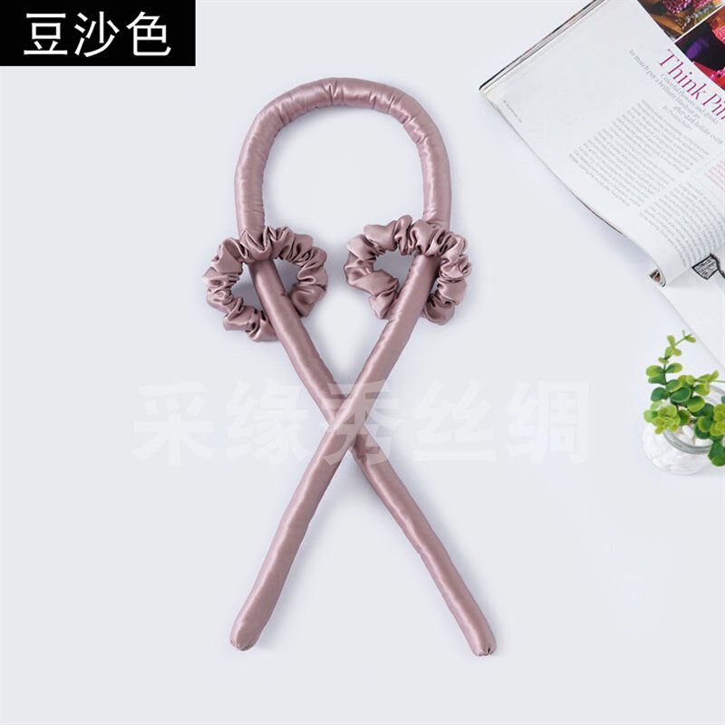 19mm充棉无热睡眠懒人自然不伤发纯桑蚕丝真丝卷发棒大肠发圈套装
