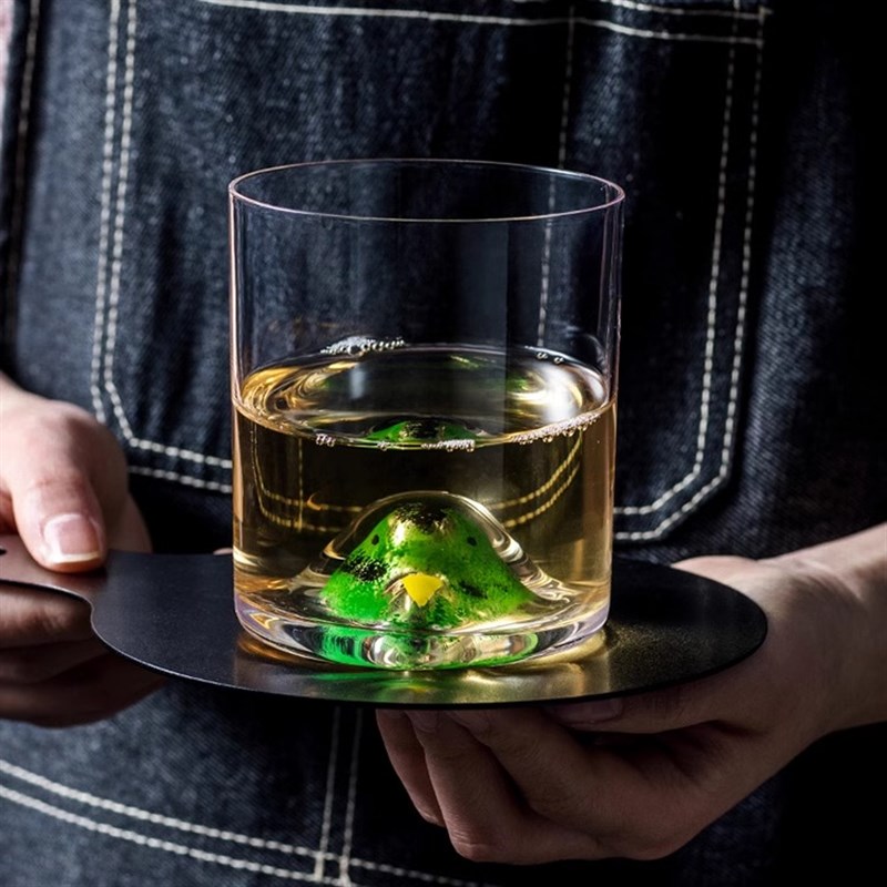 U Mi LIVING动物 酒具家用高档加厚3D立体玻璃杯威士忌洋酒杯
