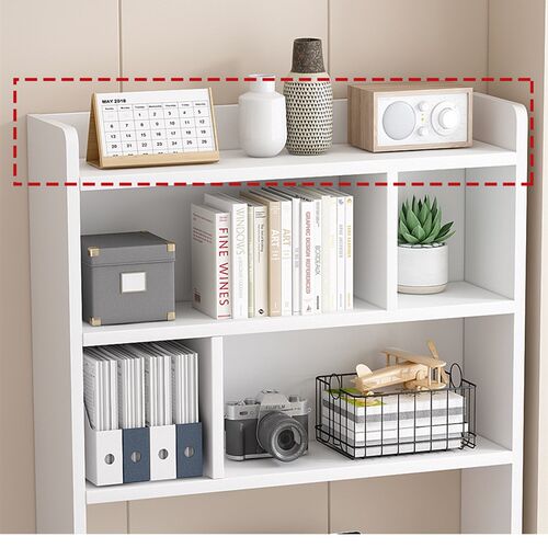 实木书桌书架一体桌电脑桌家用卧室初中生学生学习写字桌子小户型