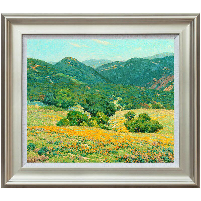 加州南部 山水风景油画 美式欧式玄关走廊餐厅别墅挂画装饰画版画