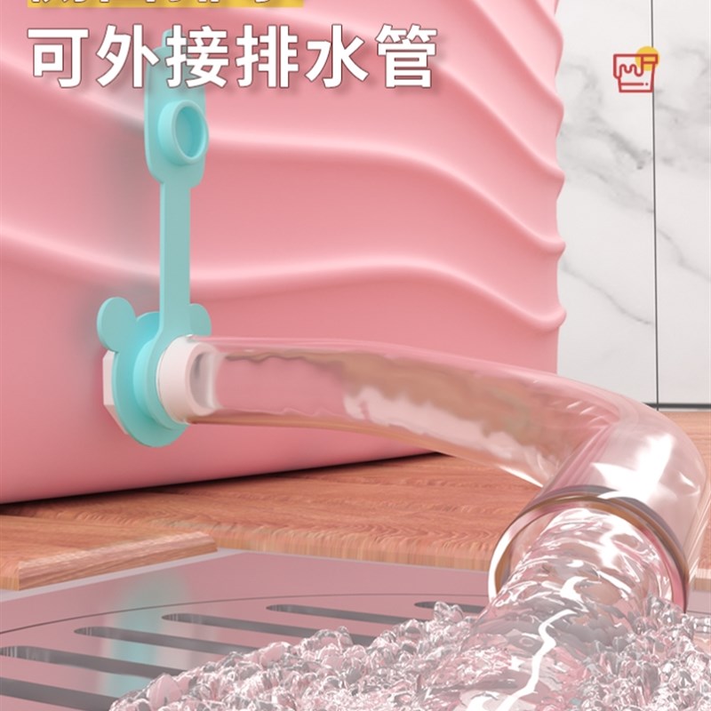 儿童洗澡盆儿童6岁以上3岁浴桶可坐一体泡澡桶大人家用成人洗浴盆