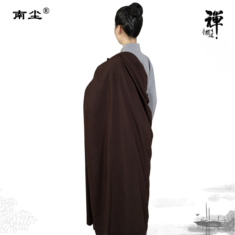 搭衣缦衣五戒菩萨戒居士出家人曼衣五衣七衣九衣僧服咖啡木兰色