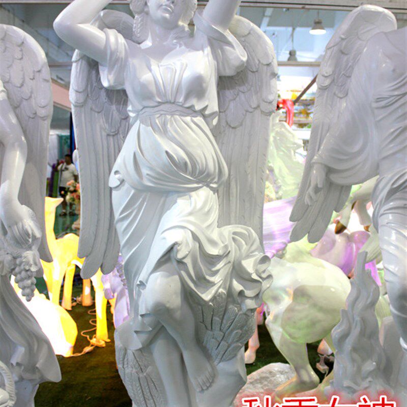 欧式大件婚庆路引天使四季女神雕塑家居花园酒店走廊装饰人物道具