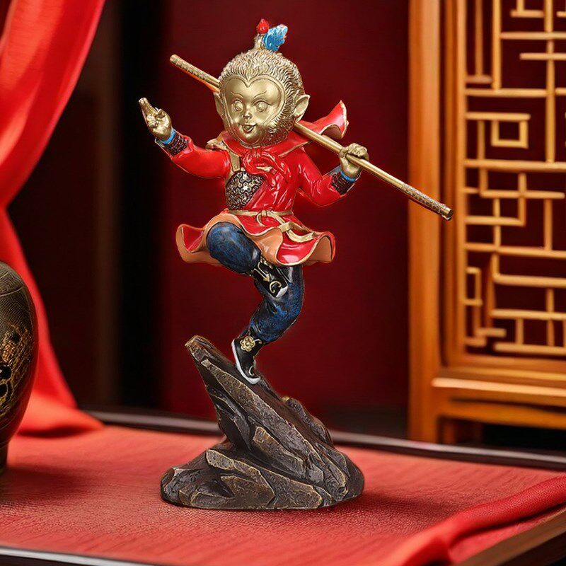 孙悟空齐天大圣摆件金属猴子斗战胜佛铜工艺品客厅办公室生肖礼品