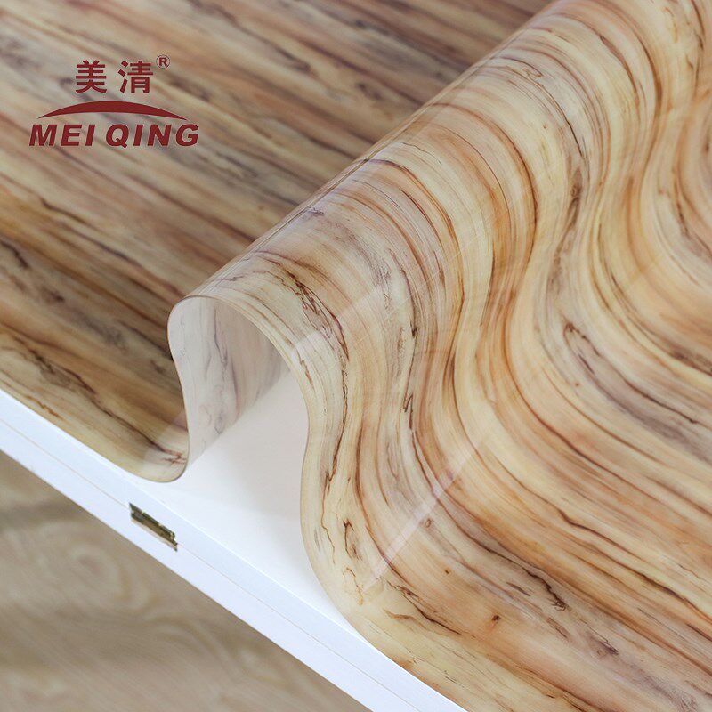 仿实木纹贴纸塑料伸缩折叠椭圆形桌布北欧原木不透明桌垫防水pvc