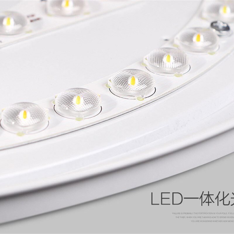超薄简约LED吸顶灯卧室灯 客厅灯书房阳台圆形黑白大灯110V-220V