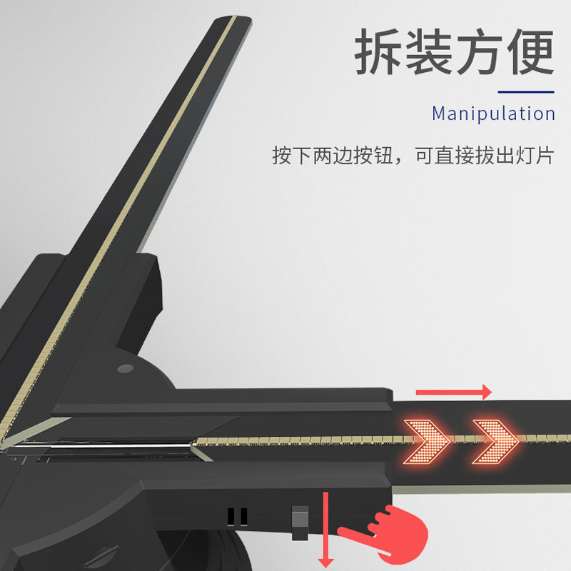 实时投屏版裸眼3d全息广告机立体悬浮空气成像电视电影播放投影