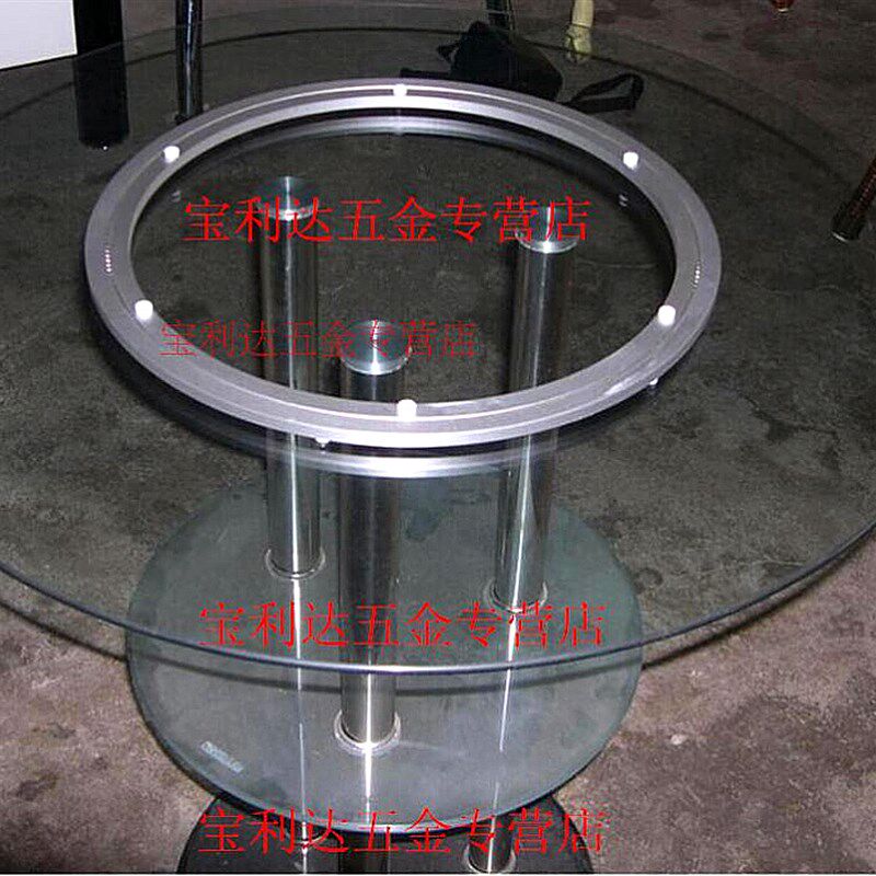 32寸800mm加厚铝合金转盘餐桌转盘 玻璃转盘轴承滚珠转盘万向转盘