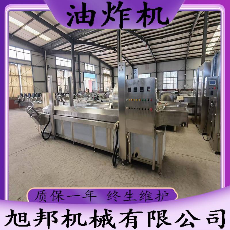 薯条薯片油炸锅 麻辣鸭脖鸡脖油炸设备 花生米自动控温搅拌油炸机