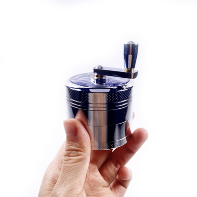 手摇磨烟器grinder碎烟器烟草研磨器大号金属磨具手动四层55mm