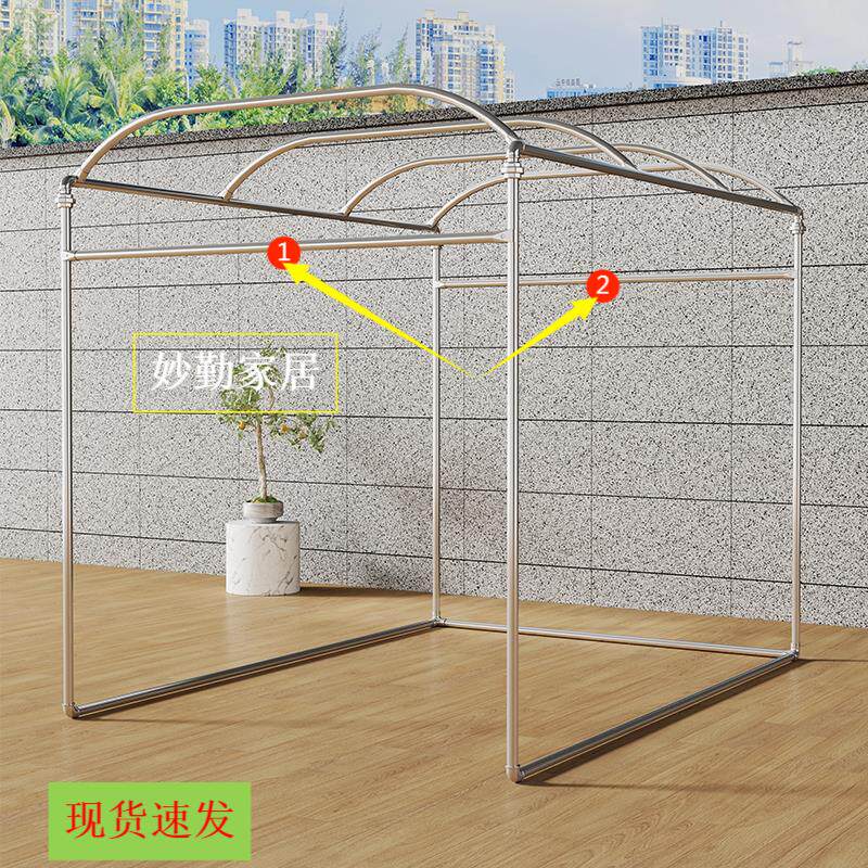 加固拱形镀锌钢管户外防风花架棚架爬藤晾衣架遮阳棚葡萄架保温棚