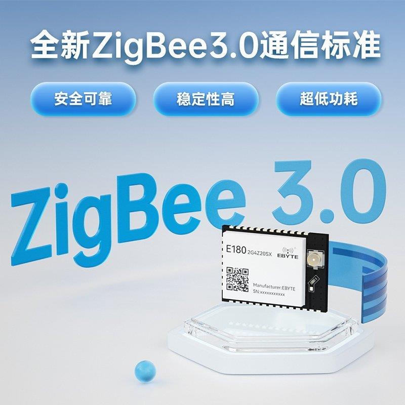 ZigBee3.0模块无线透传通讯低功耗MESH组网小体积双天线兼容XBEE
