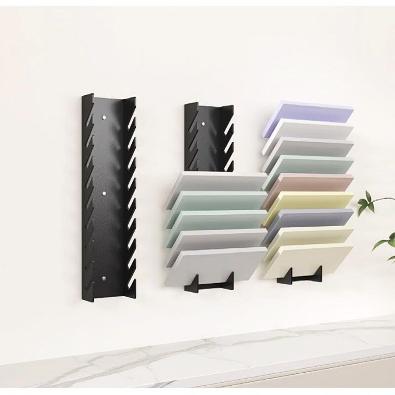 瓷砖样品小块木板石英石橱柜门板色板陈列架石材样板多功能展示架