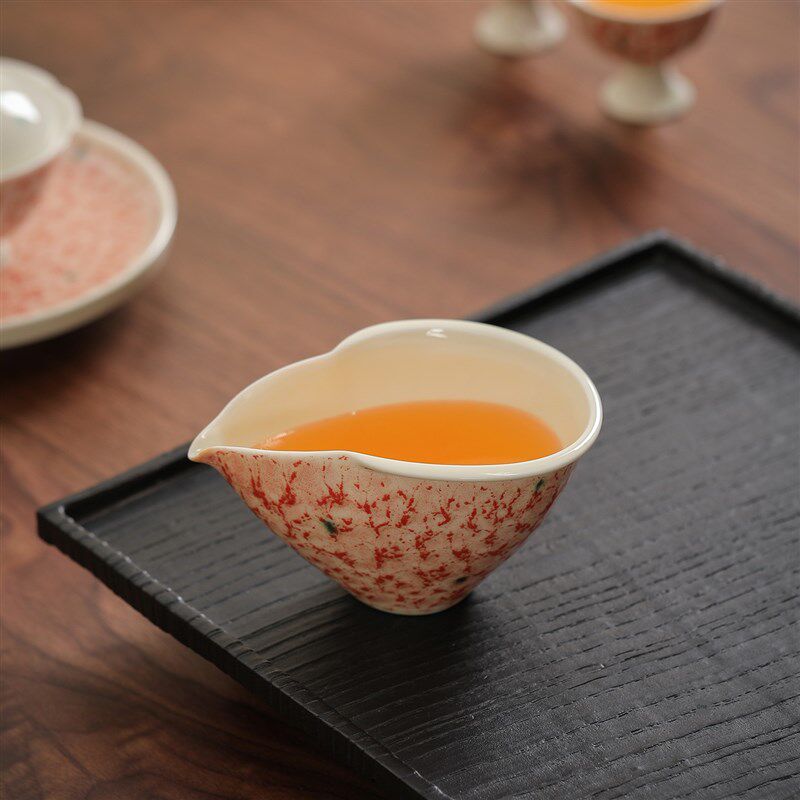 陶瓷茶具公平杯茶隔板茶杯茶海碗家用均匀茶杯滤茶漏茶防烫