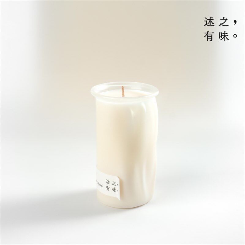 述之有味 水图瓶香氛蜡烛栀子桂花玉兰天然香薰蜡烛摆件160g